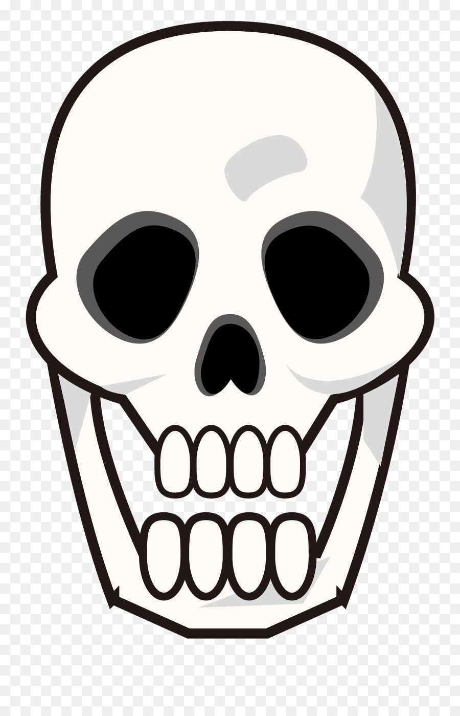 Skull Emoji Clipart - Portable Network Graphics,Skull Emoji