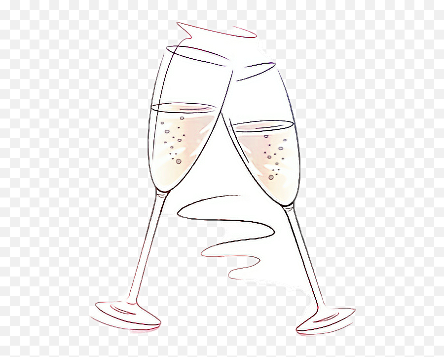 Cheers Champagne Toast Sticker - Champagne Glass Emoji,Champagne Cheers Emoji