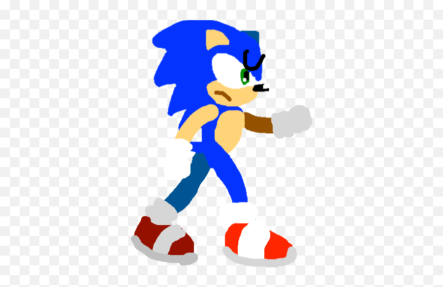 Run Sonic Hes Coming 1 Tynker - Fictional Character Emoji,Roller Skate Emoji