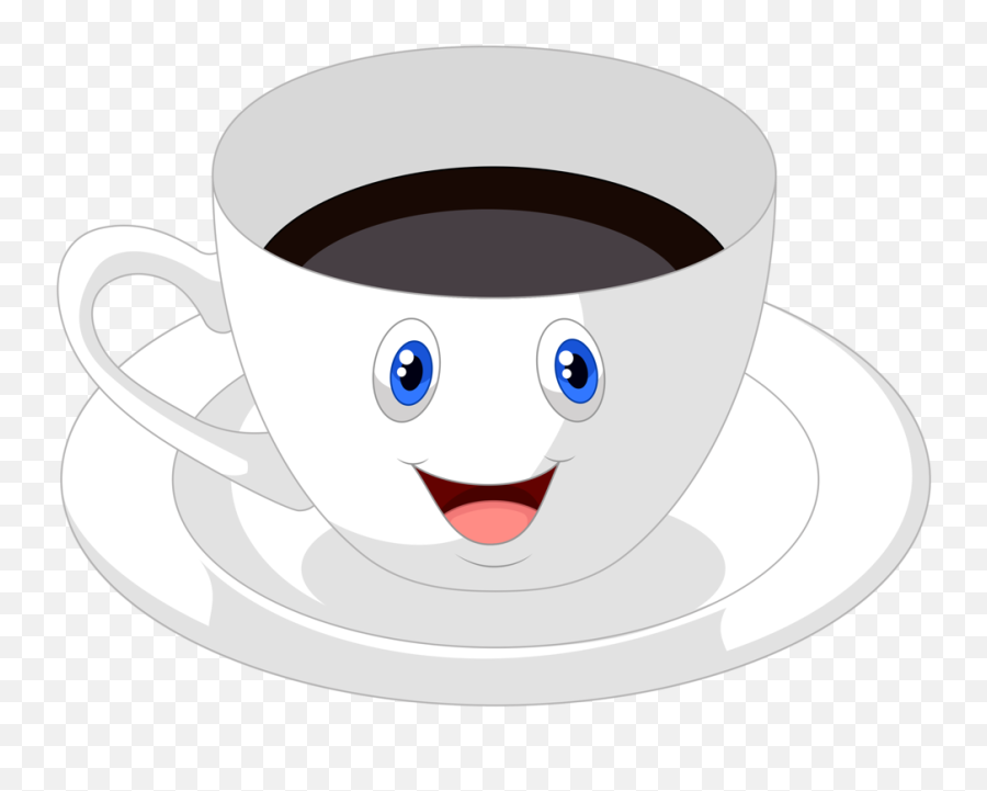 Pin - Tea Cup With Face Clipart Emoji,Emoticons Coffee Cup