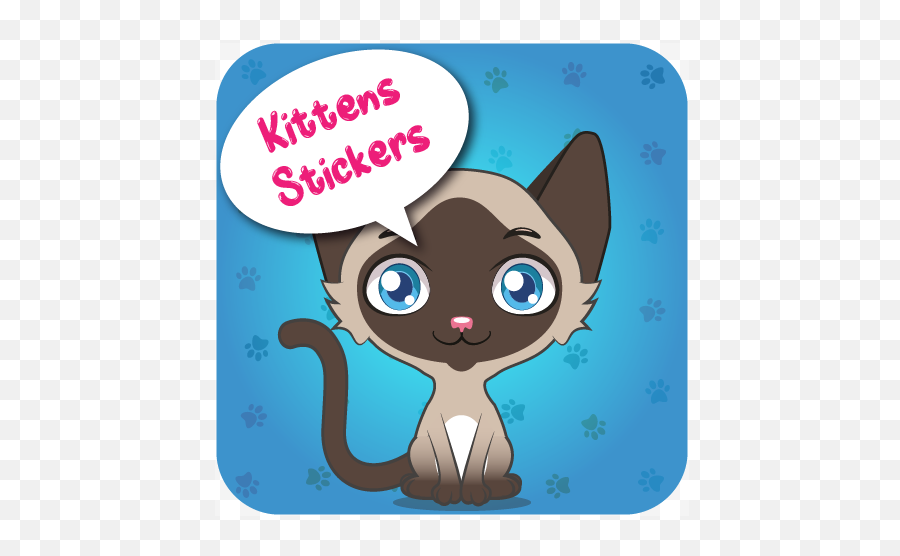 Cats Stickers - Wastickerapps U2014 Lietotnes Pakalpojum Google Cartoon Clipart Cute Siamese Cat Clipart Emoji,Clash Royale Chat Emoji