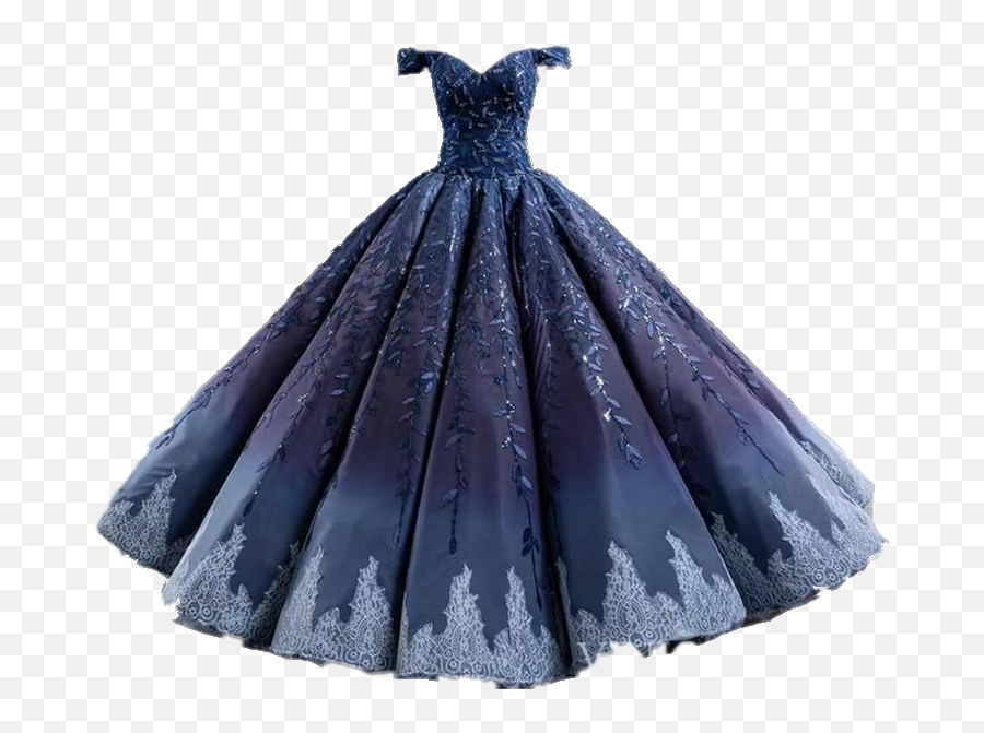 Vestidosdefiesta Vestido Dress Sticker - Blue Vintage Ball Gown Emoji,Emoji Dresses