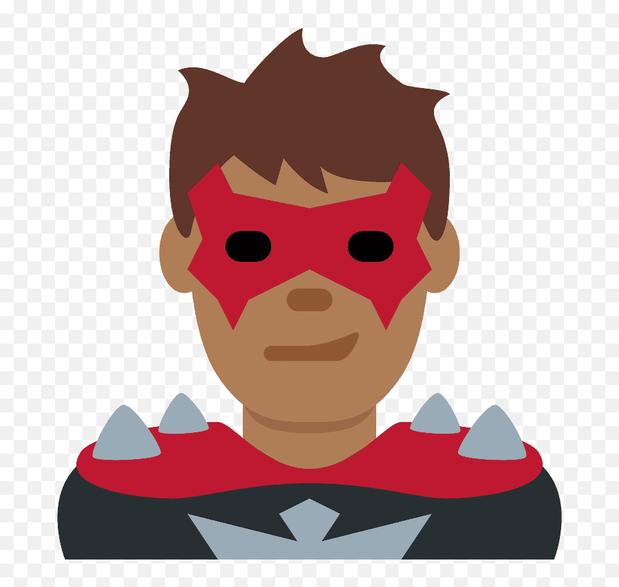 U200d Man Supervillain Emoji With Medium - Dark Skin Tone Male Supervillain Emoji,Criminal Emoji