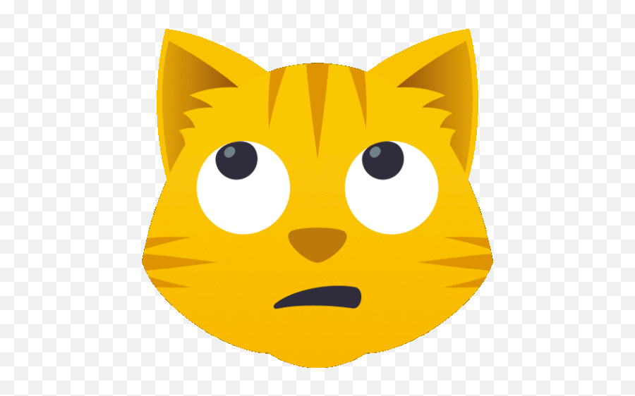 Rolling Eyes Cat Gif - Rollingeyes Cat Joypixels Discover U0026 Share Gifs Gif Emoji,Rolling Eyes Emoji Gif
