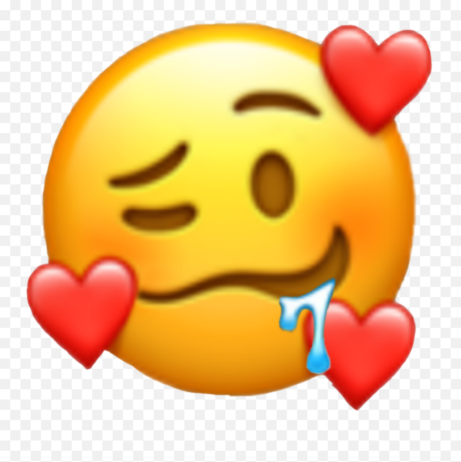 Love Emoji Iphone Iphoneemoji Sticker - Iphone Heart Face Emoji,Love Emoji
