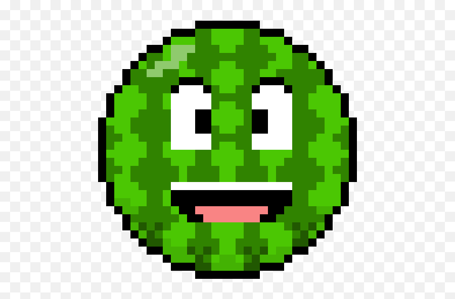 Watermelon Ball - Pixel Basketball Emoji,Emoticon Of Slug