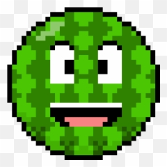 Watermelon Ball - Pixel Basketball Emoji,Emoticon Of Slug