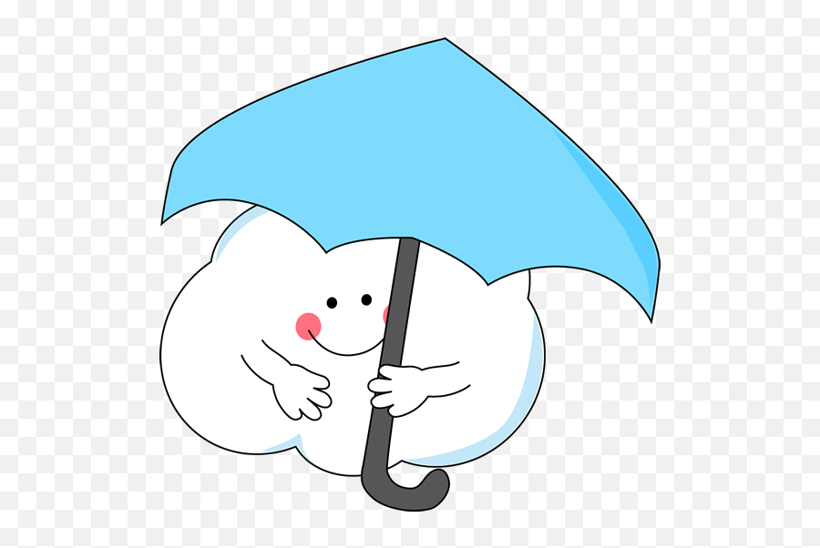 Cloud Under Umbrella Clip Art - Cloud Under Umbrella Image Umbrella With Clouds Clipart Emoji,Cloud Rain Lightning Emoji