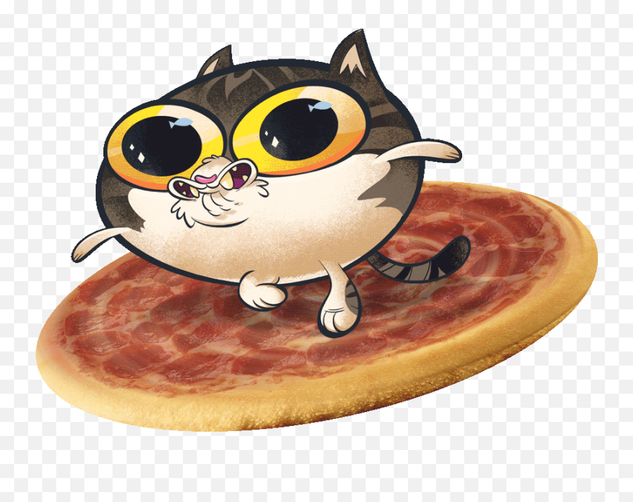 Dj Cheezy Paws Cartoon Cat Gif - Gif Cat Pizza Emoji,Ew Emotions Gif