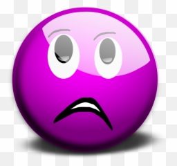 Illustration Of A Purple Smiley Face - Smiley Face On Transparent Emoji,Happy Face Emoji