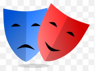 Masks Emotion Mardi Gras - Mask Theatre Cartoon Png Emoji,Mask Of Emotion Diy English