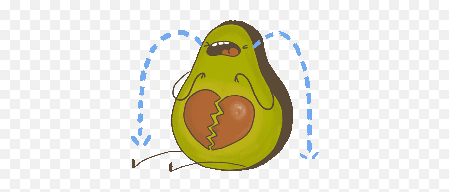 Avocado Stickers By Lisa Vertudaches - Lisa Vertudaches Gifs Avacado Emoji,Ww2 Emoticon Gif