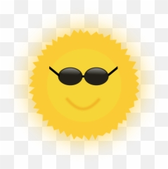 Sunshine Clip Art Free - Clipartsco Zon No Background Emoji,Sweaty Sunglasses Emoticon Clipart