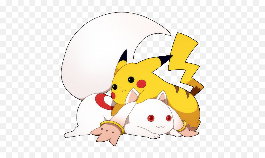 When You Go To A Party And By Fudgepacker - Meme Center Pikachu Kyubey Emoji,Do You Want To Make A Contract Kyubey Emoticon