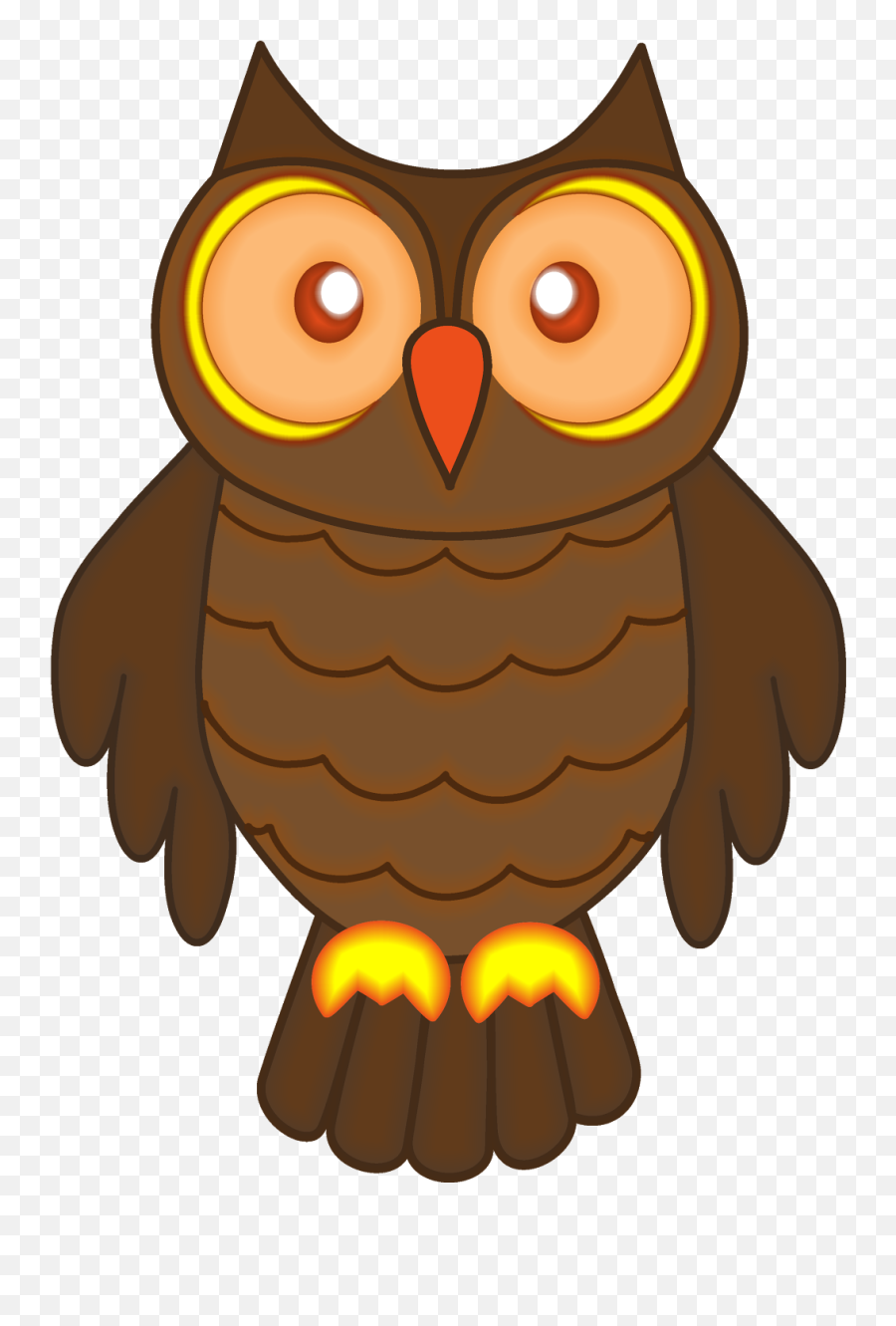 Beautiful Colorful Owl Clipart Free - Cartoon Owl Transparent Background Emoji,Owl Emotion Vectors