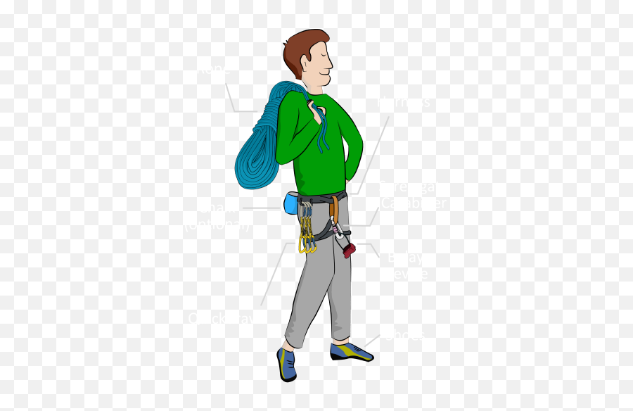 Climbing Gear - What You Need To Start Rock Climbing Vdiff Transparent Rock Climbing Cartoon Emoji,Animated Mountain Climbing Emoticons