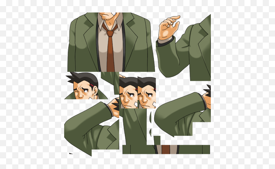 Phoenix Wright Ace Attorney Trilogy 2019 - The Cutting Gentleman Emoji,Ace Attorney Sound Emotions