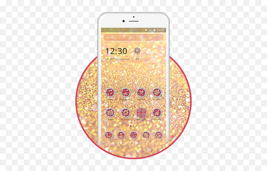 Amazoncom Elegant Gold Glitter 2d Theme Appstore For Android - Iphone Emoji,Mystic Messenger Emoji Download