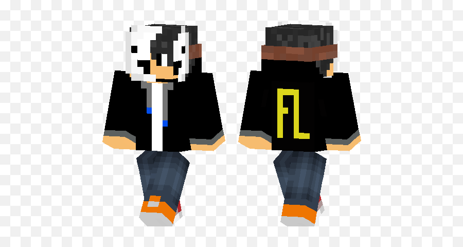 Fechinelitzu0027s Skin Broken Mask Minecraft Pe Skins Emoji,Minecraft Skin Masked Emotions