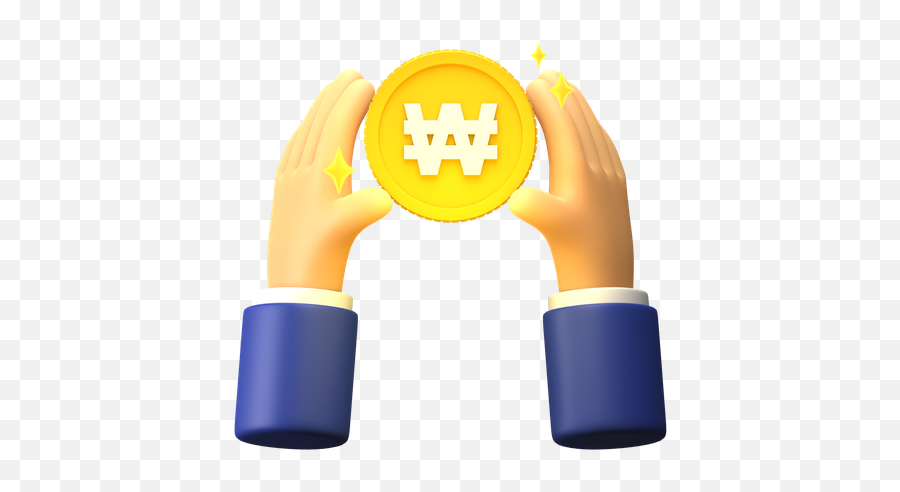 Premium Receive Won Money 3d Illustration Download In Png Emoji,Holliday Emoji