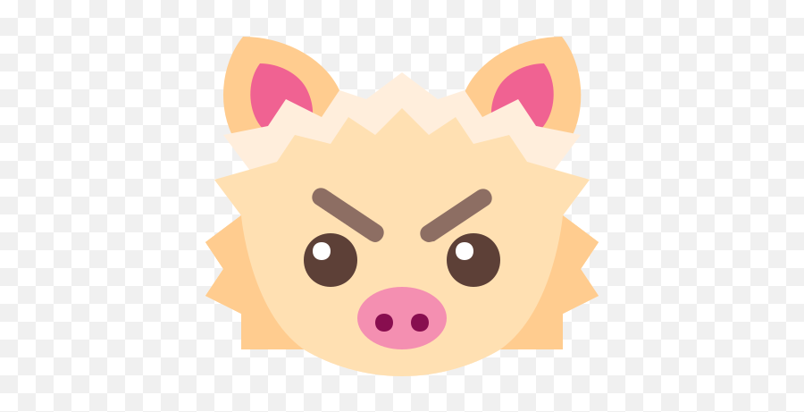 Mankey Icon In Color Style Emoji,Boar Emoji