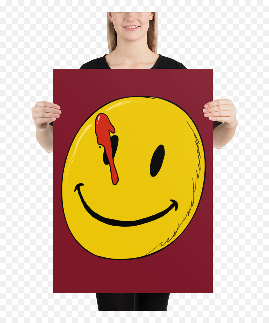 Watchmen Hand Drawn Smiley Face Poster Emoji,Emoji For Hole