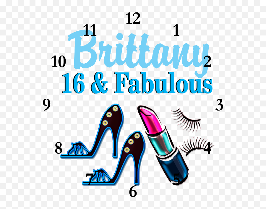Sweet 16 Diva Wall Clock - 80th Birthday Greeting Card Shoe Style Emoji,Oh Snap Emoji