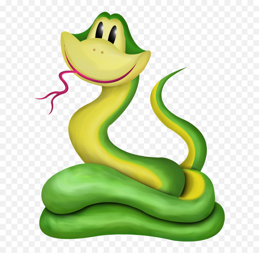 Cartoon Green Snake Png Clipart Full Size Cartoon Snake Green Screen Emoji,Snakes Emoji