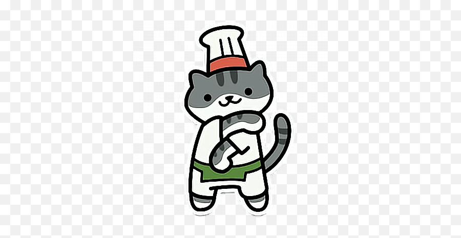Neko Nekoatsume Cat Cute Sticker By Géssica Miranda - Neko Atsume Guy Furry Png Emoji,Neko Atsume Emoji