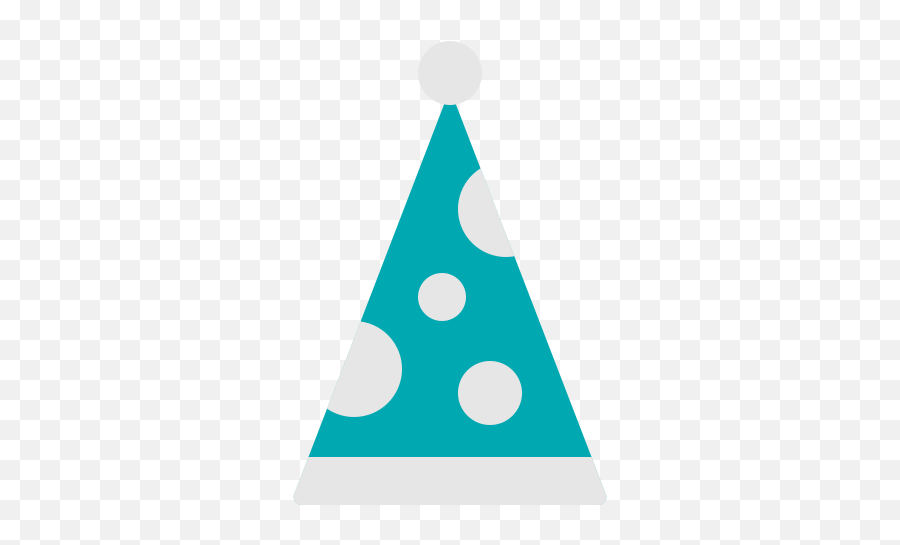 Party Hat Icon Of Flat Style - Dot Emoji,Birthday Hat Emoji