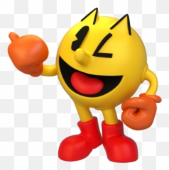 Download Smash For 3ds Pacman Smiley Bros Hq Png Image - Super Smash Bros Pacman Png Emoji,Megaman Emoticons