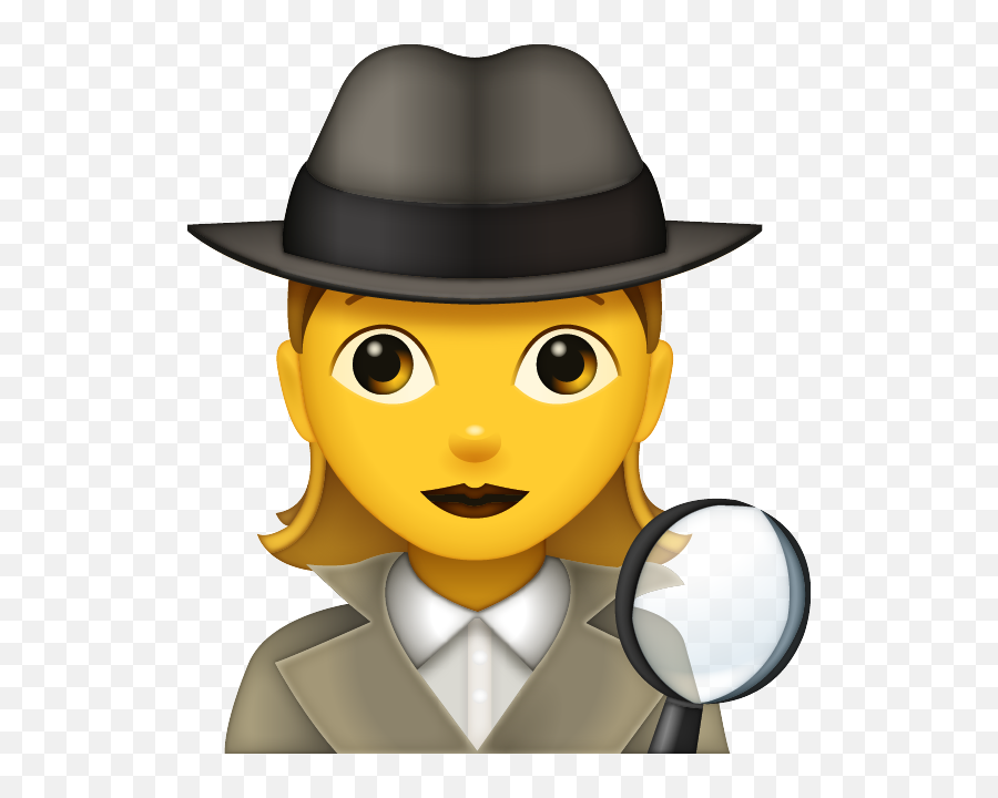 Detective Emoji - Female Construction Worker Emoji,Magnifying Glass Emoji