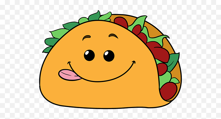 Cartoon Taco - Taco Drawing Small Hd Png Download Draw When You Are Bored Emoji,Small Emoticon Png