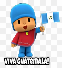 Pocoyó Banderas Stickers For Whatsapp - Pocoyo Con Bandera De Panama Emoji,Guatemalan Flag Emoji