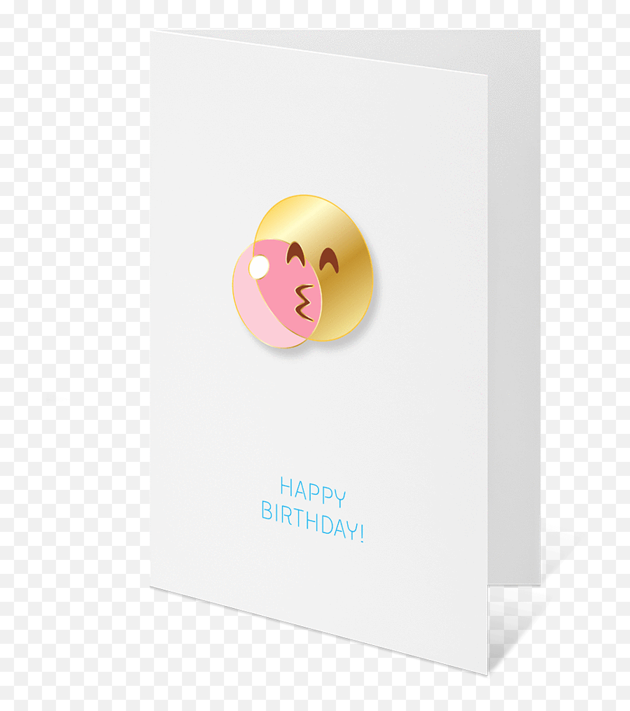 Happy Birthday Card - Happy Emoji,Happy Birthday Emoticon