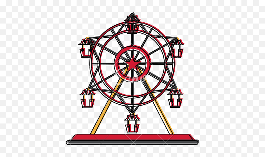 Free Transparent Ferris Wheel Png - Carnival Ferris Wheel Vintage Emoji,Paint Ferris Wheel Emoji