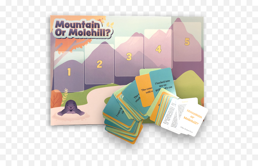 Mountain Or Molehill Game - Document Emoji,Preschool Emotions Dry Erase