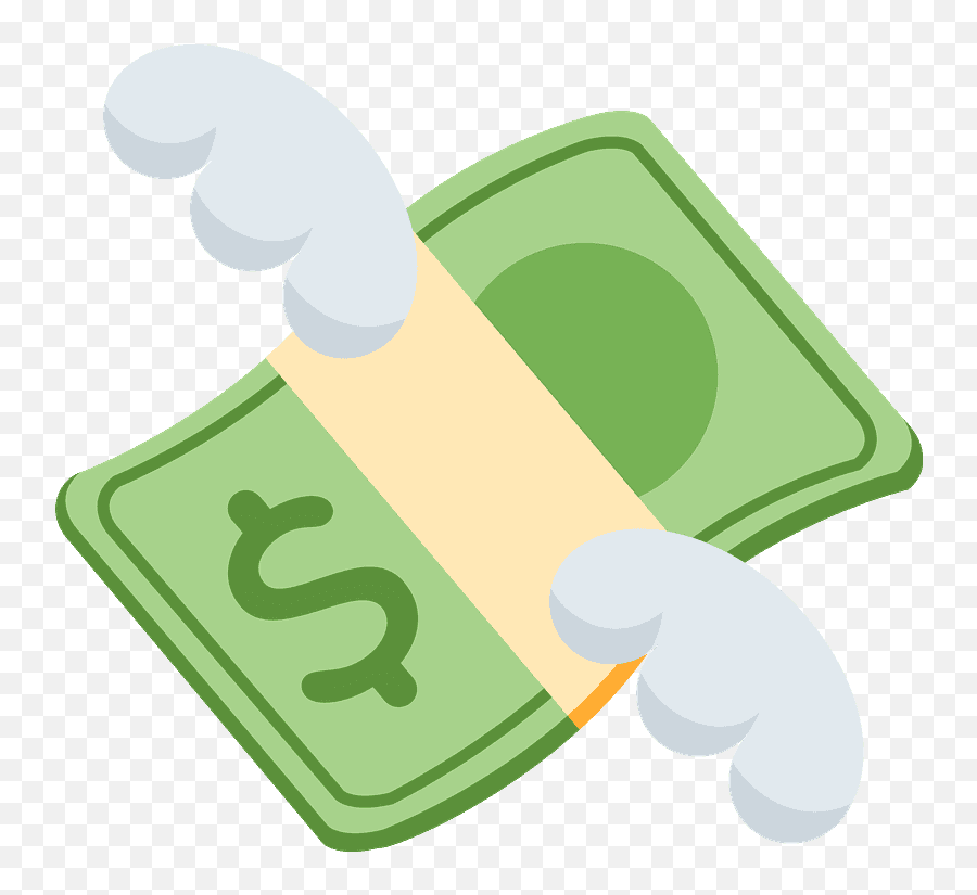 Money With Wings Emoji - Emoji Dinheiro Voando,Cash Emoji