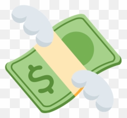 Money With Wings Emoji - Emoji Dinheiro Voando,Cash Emoji