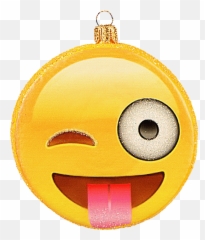 Winking Face Wstuck Out Tongue - Wide Grin Emoji,Emoticon Smiley Face Tongue Out