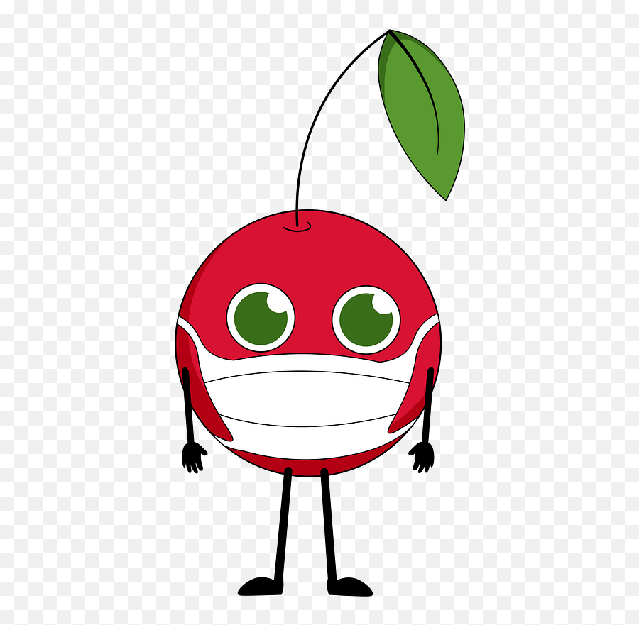 Cherry With Medical Mask Clipart Free Download Transparent - Company