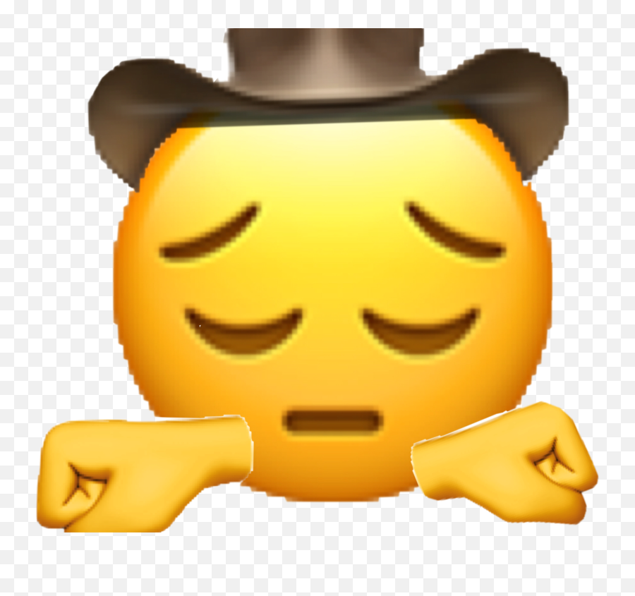 Sad Emoji Custom Sticker By - Sad Cowboy Emoji,Sad Cowboy Emoji Png