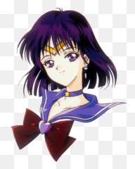 Hotaru Tomoe Sailor Saturn Anime Sailor Moon Wiki Fandom - Sailor Saturn Headshot Emoji,Love Emotion Chibi