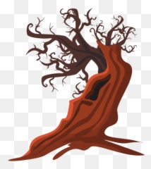 Crooked Tree Cartoon 1 - Transparent Png U0026 Svg Vector File Dead Tree Png Cartoon Emoji,Maraca Emoji