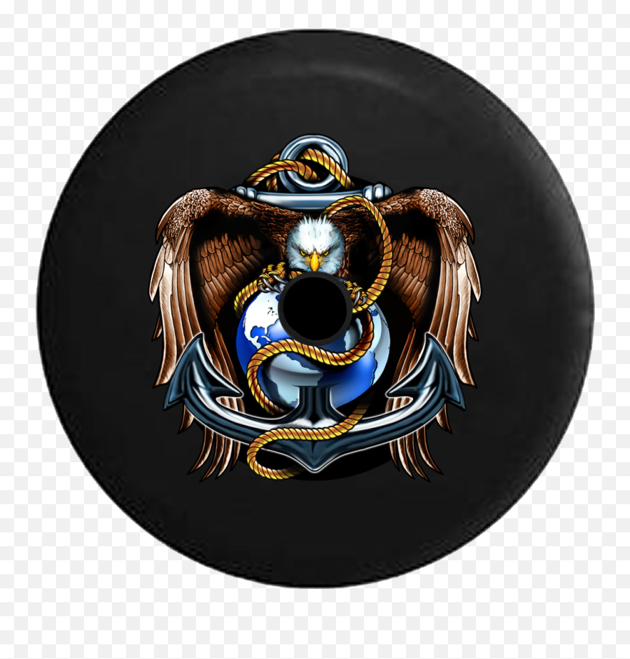 2019 Jeep Wrangler Jl Spare Tire Cover - Fictional Character Emoji,Eagle Globe And Anchor Emoji