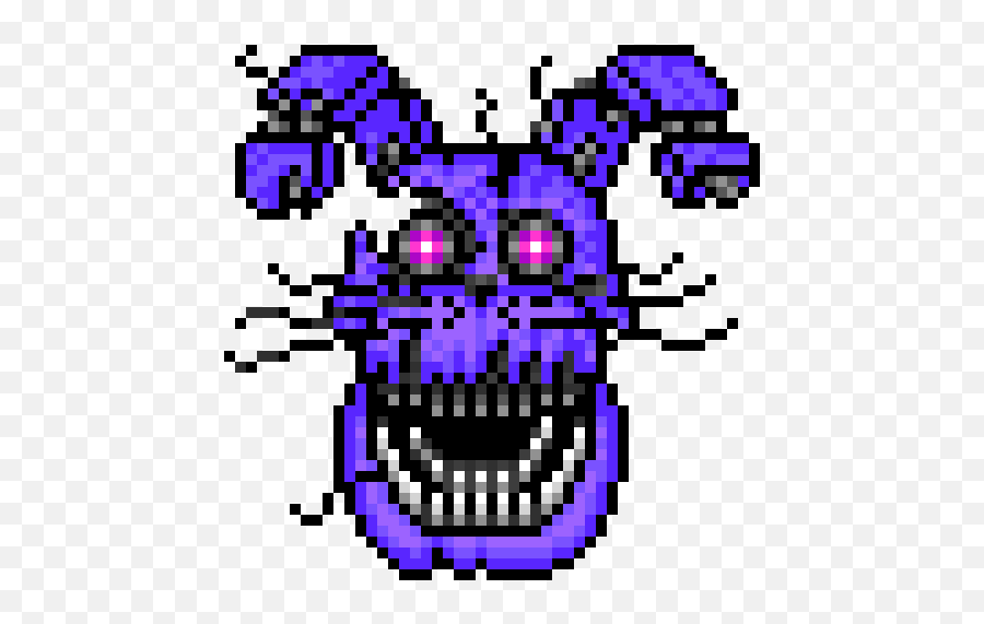 Pixel Art Gallery - Pixel Art Bonnie Emoji,Blood Splatter Emoticon