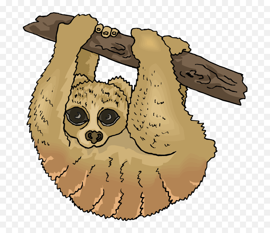 Sloth Transparent Png Images - Sloth Animal Clip Art Emoji,Treesloth Steam Emoticon