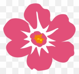 Pink Hawaiian Flower Transparent Png U0026 Svg Vector Emoji,Pink Flower Emoticon For Facebook