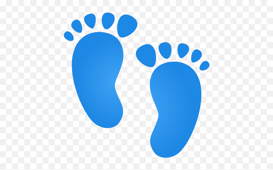 Footprints Emoji - Baby Boy Foot,Paw Prints Emoji