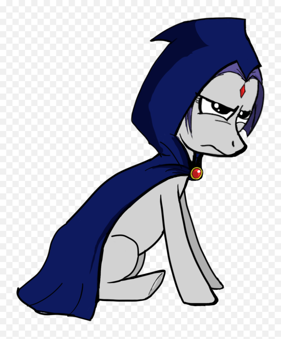 Marker Ponified Raven Safe Solo Teen Titans - Raven Emoji,Beast Boy Raven Emotions